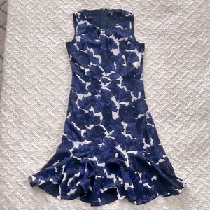 NWT Talbots sz 10 blue floral dress